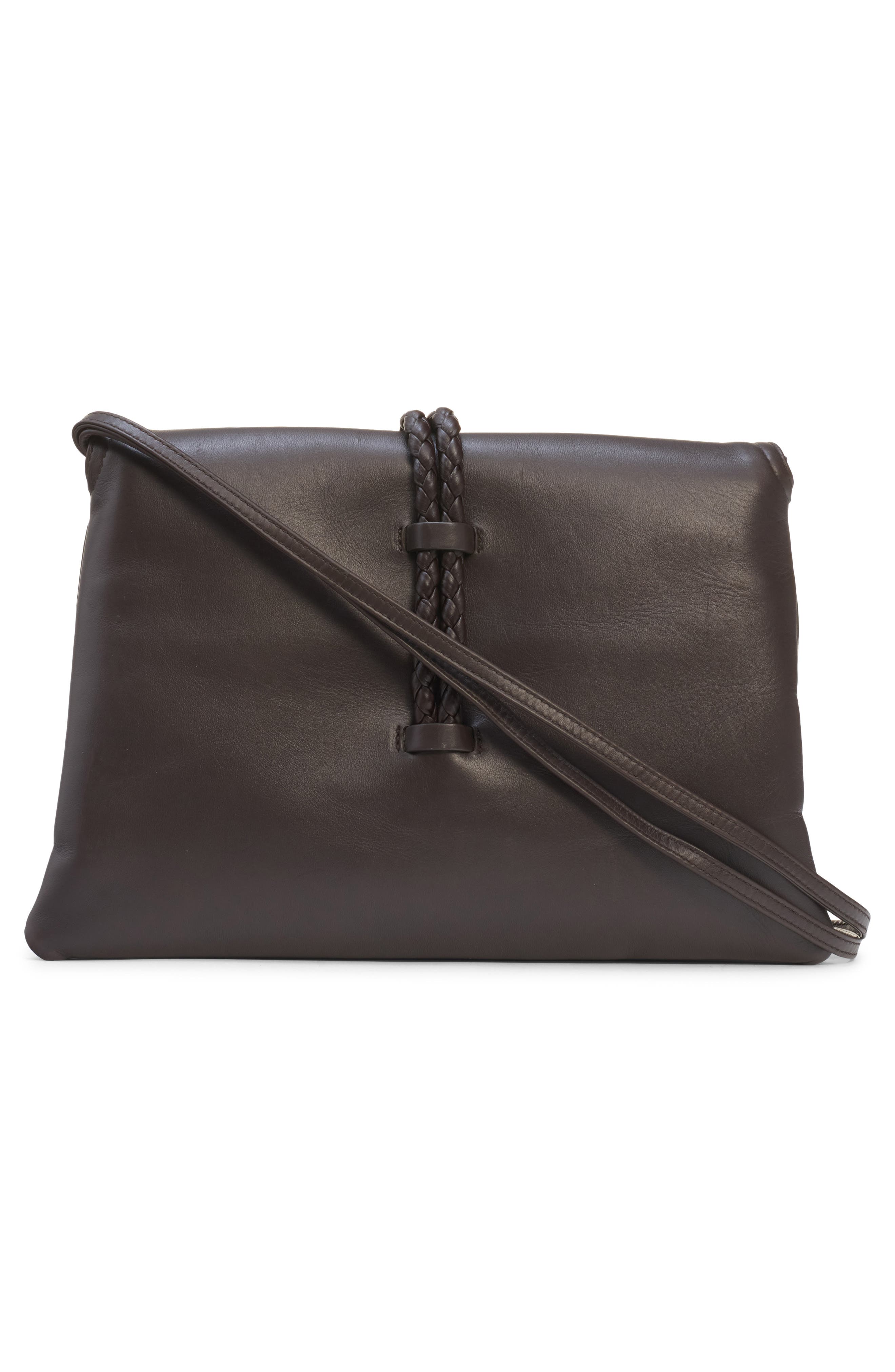 Medium Liberta Leather Shoulder Bag, Alternate, color, FONDANT