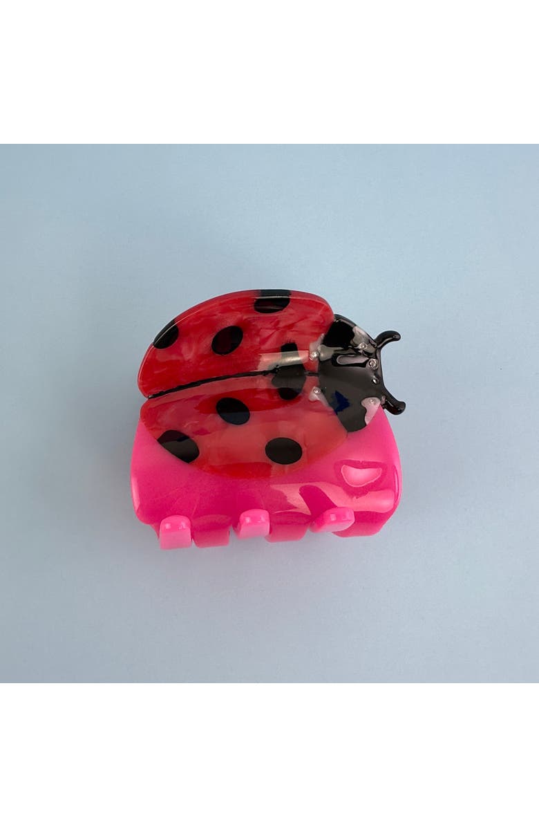 Centinelle Ladybug Hair Claw, Main, color, Pink