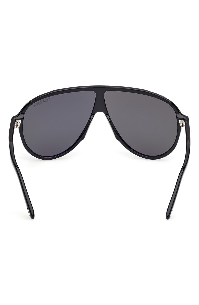 TOM FORD Vladimir 65mm Oversize Pilot Sunglasses, Alternate, color, 