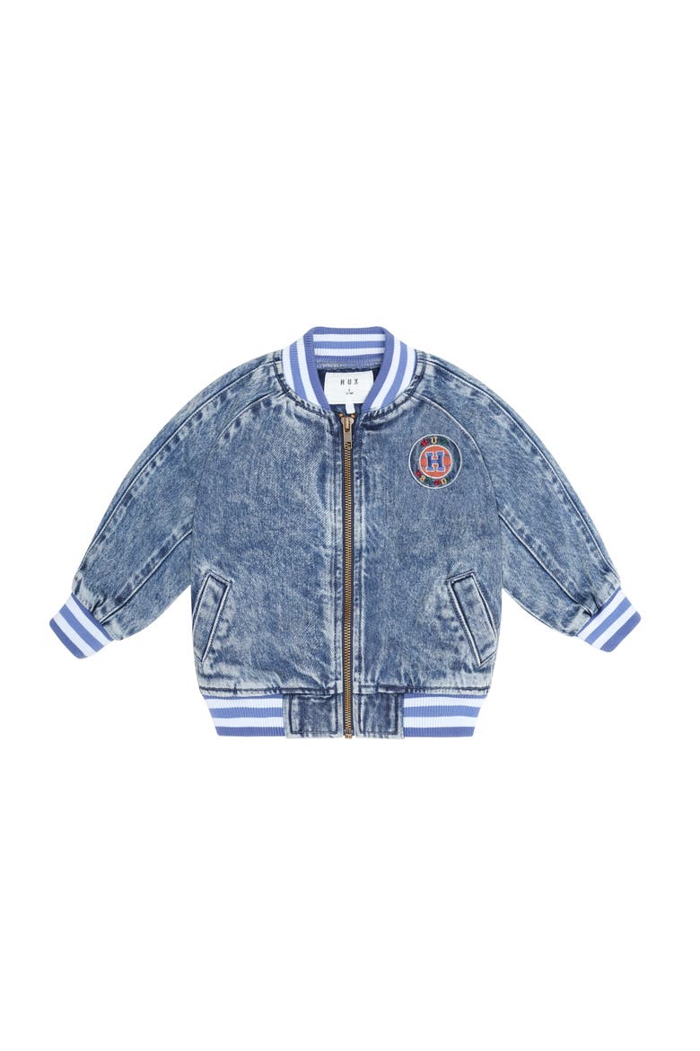 Dreamy Denim Bomber Jacket, Main, color, Denim