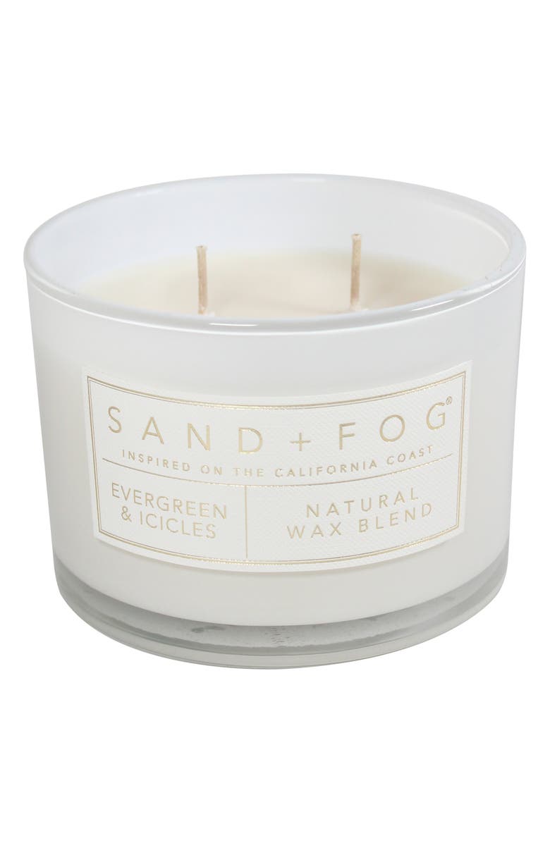 SAND AND FOG Evergreen & Icicles Two-Wick Candle, Alternate, color,