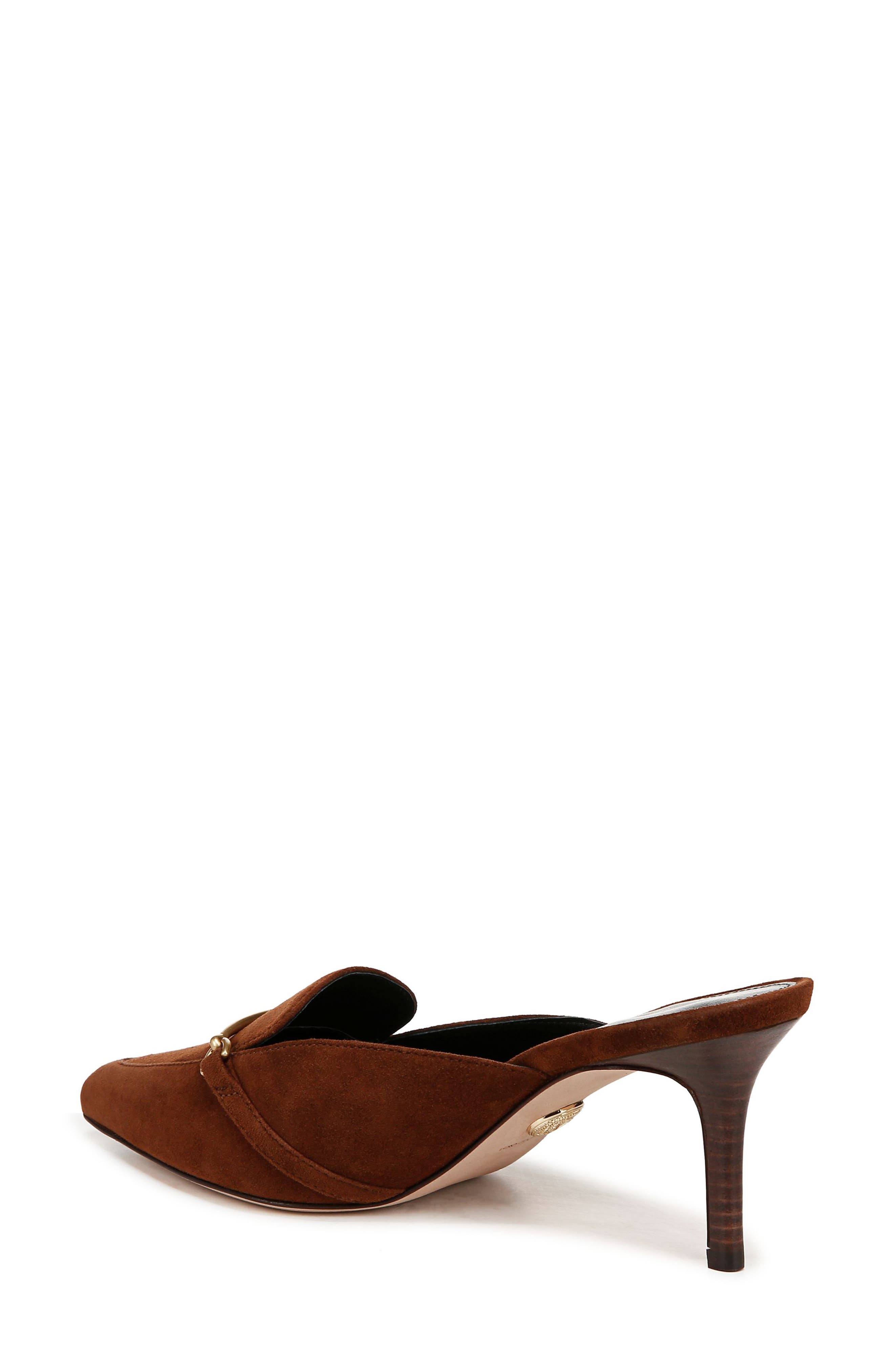 Veronica Beard Leslie Pointed Toe Bit Loafer Mule, Alternate, color, Cedar
