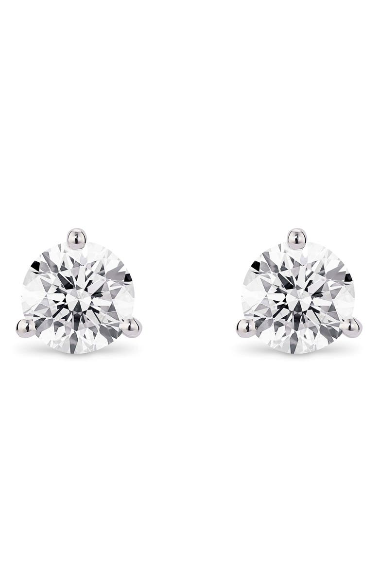 LIGHTBOX 1.5-Carat Round Lab Grown Diamond Stud Earrings, Main, color, 