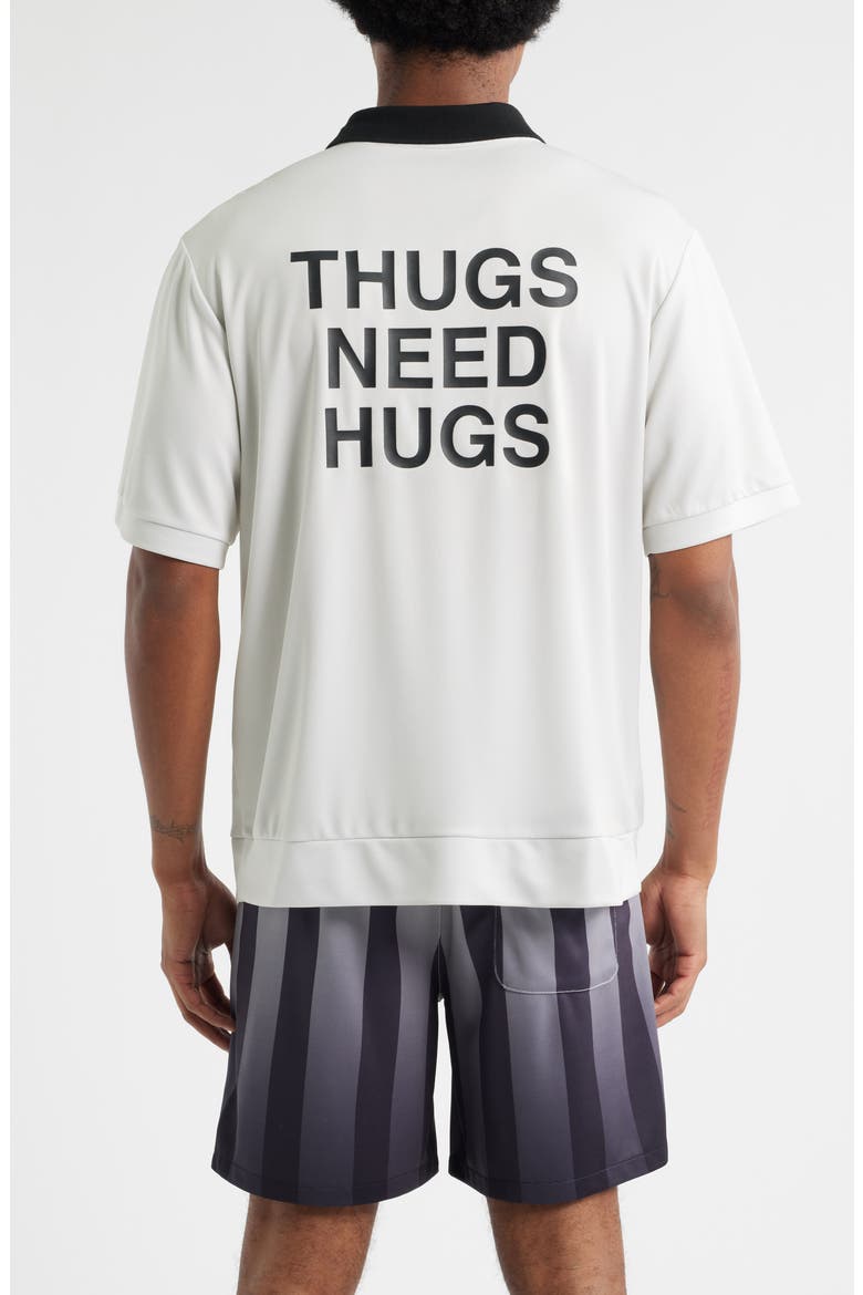 Thugs Need Hugs Graphic Jersey, Alternate, color, CREAM