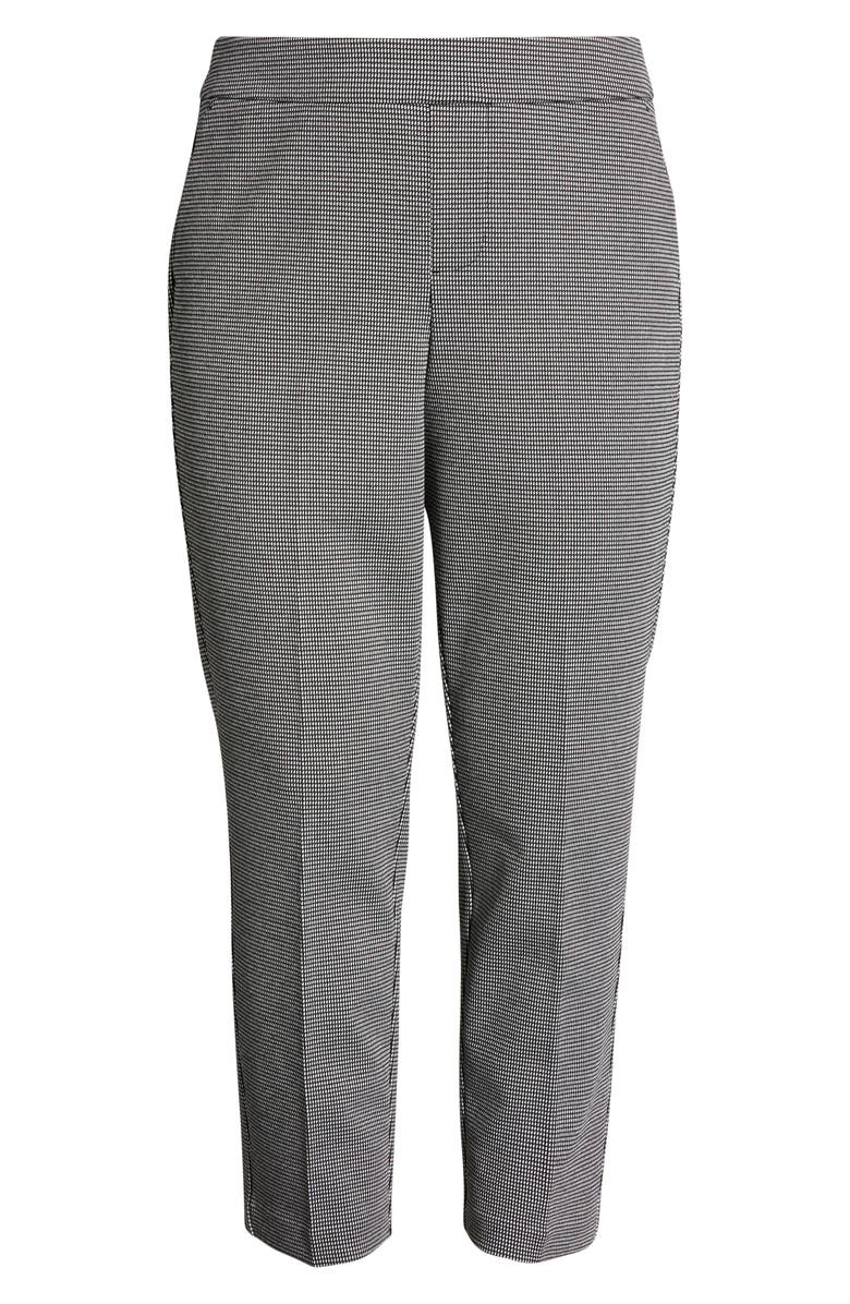 Liverpool Kayla Check Pull-On Trousers, Main, color, Black/ W Mini Check