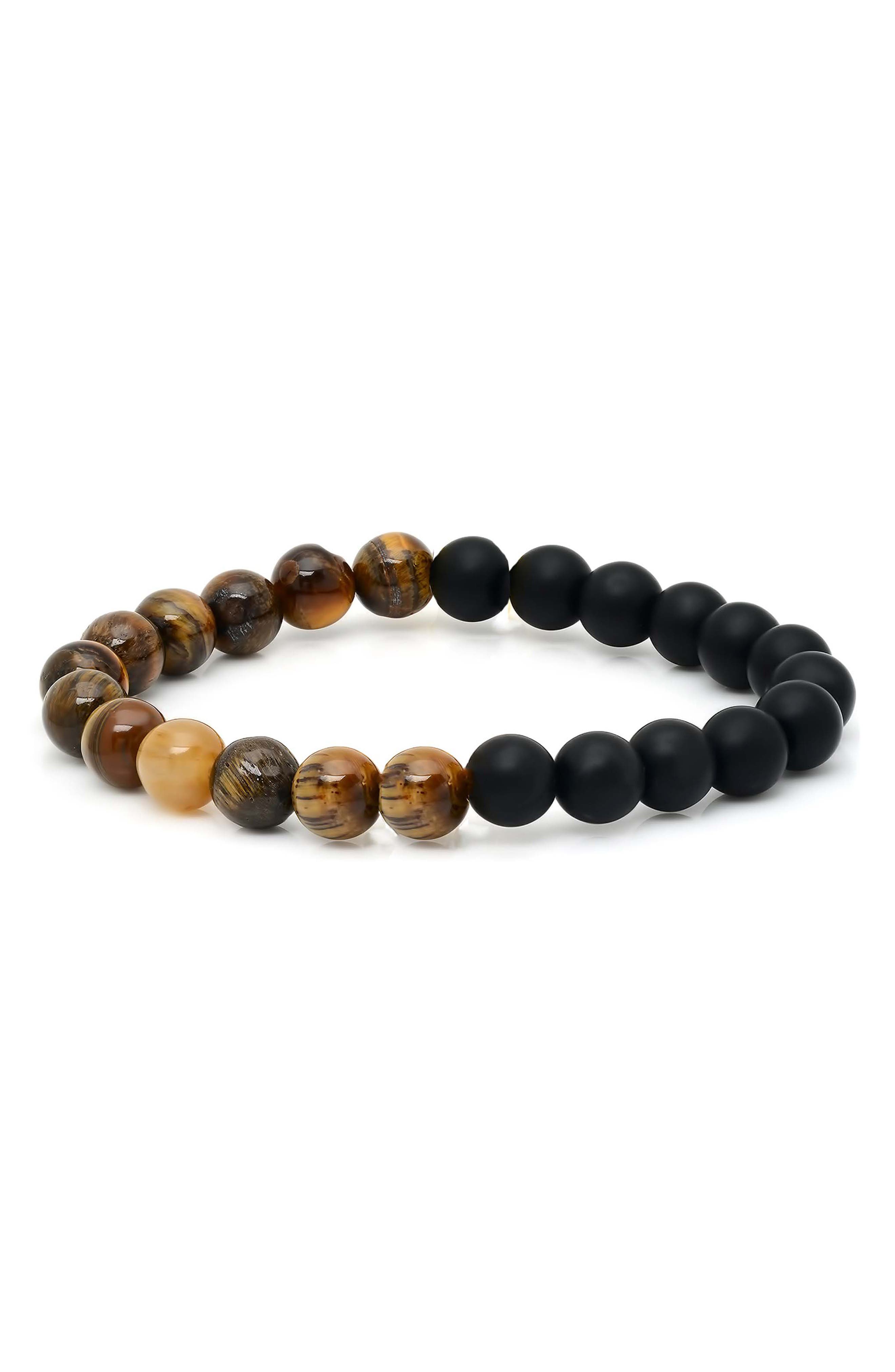 STEELTIME Tiger's Eye Stretch Bracelet