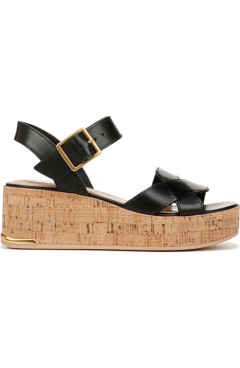 SARTO by Franco Sarto Tilly Ankle Strap Platform Wedge Sandal, Alternate, color, Black