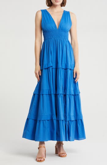 Chelsea28 Sleeveless Tiered Cotton Maxi Dress