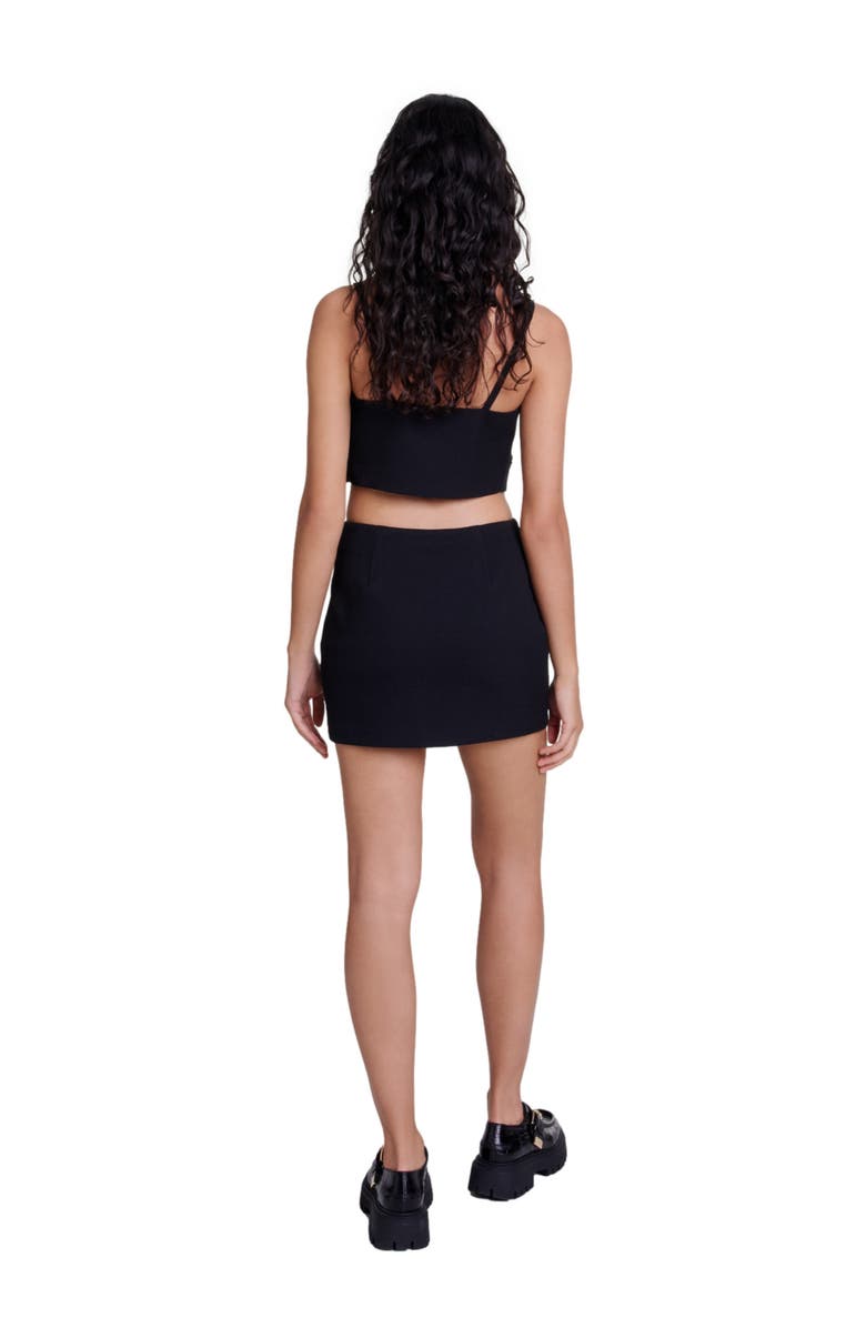 maje Diamanté effect skort, Alternate, color, 