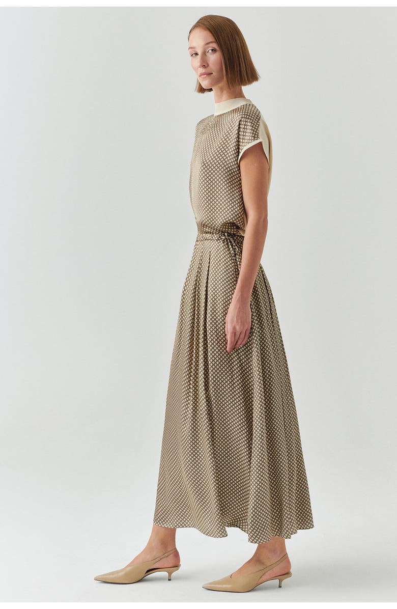 Exquise Dalia Midi Skirt, Alternate, color, Beige