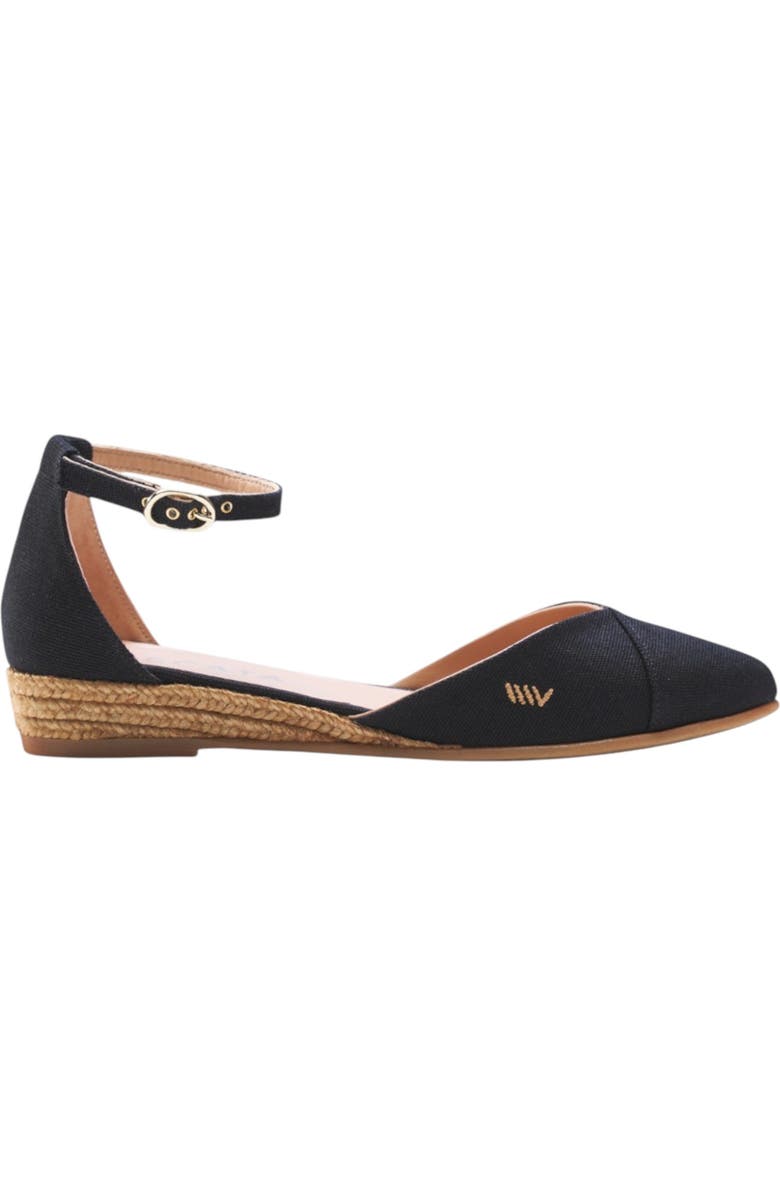 VISCATA Montroig Canvas Espadrille Flats, Alternate, color, Black