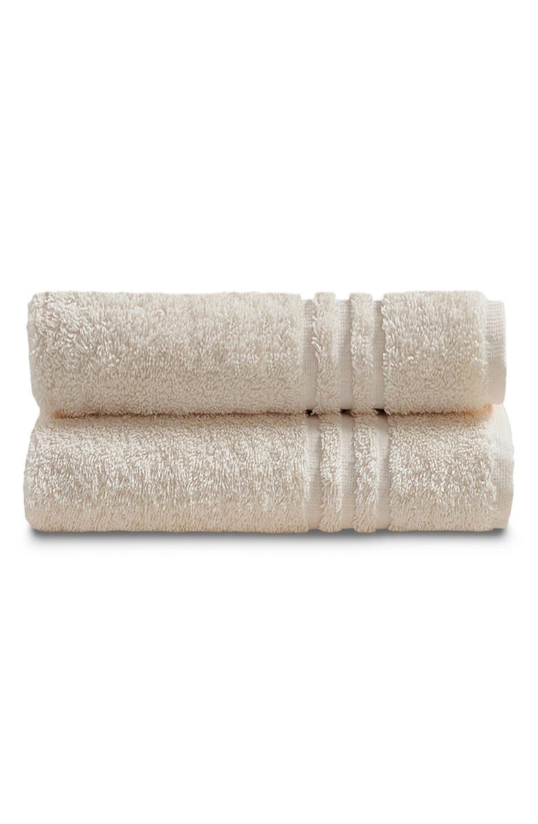 ELLA JAYNE HOME 2-Pack Cotton Hand Towel Set, Main, color, Ivory