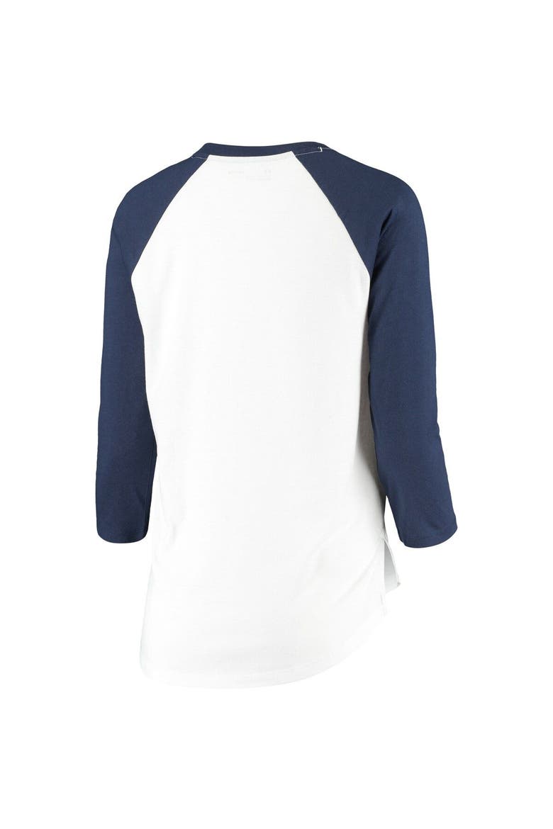 Women's Under Armour Navy/White Las Vegas Aviators Three-Quarter Sleeve Baseball T-Shirt, Alternate, color, Navy