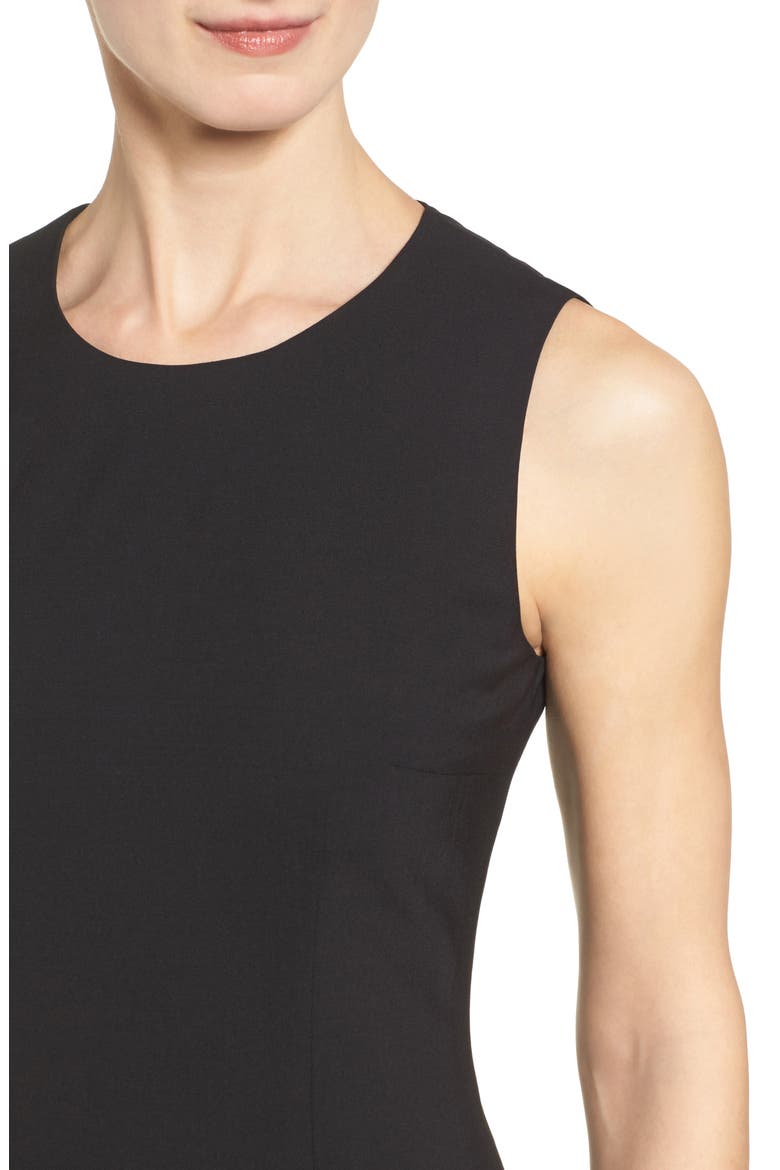 Dirusa Tropical Stretch Wool Dress, Alternate, color, BLK