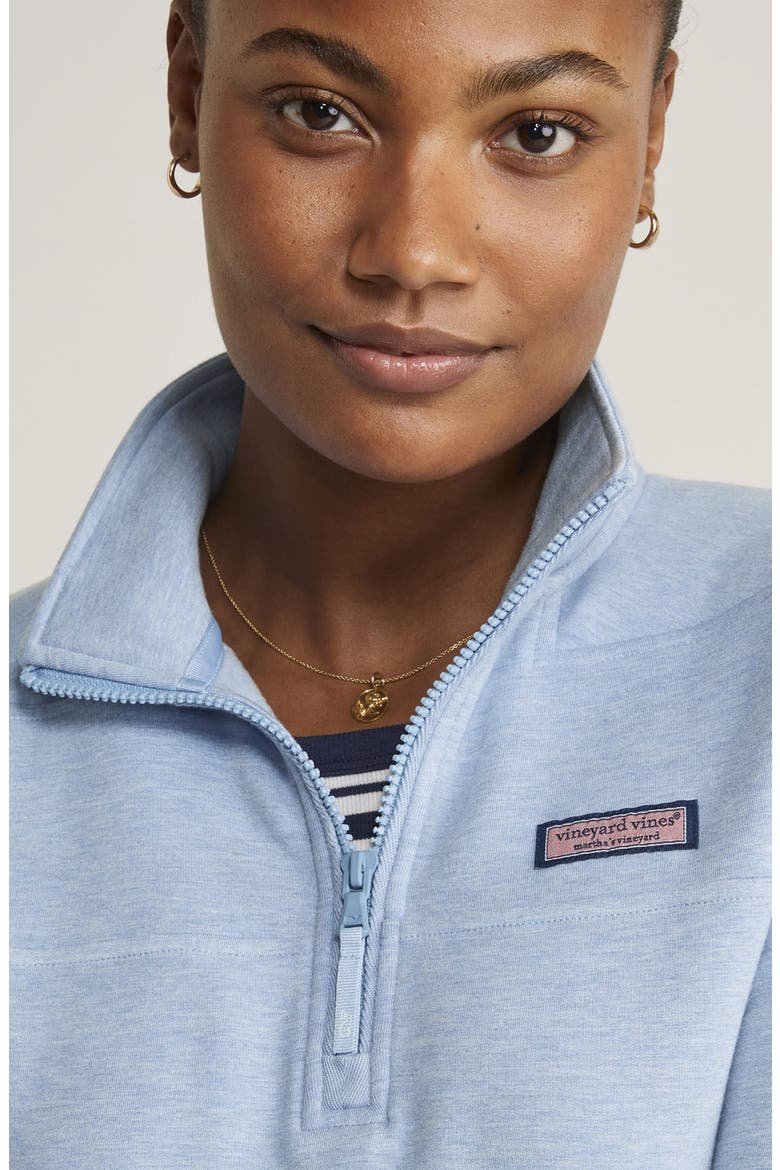 Dreamcloth Relaxed Half Zip Sweatshirt, Alternate, color, JAKE BLUE HEATHER