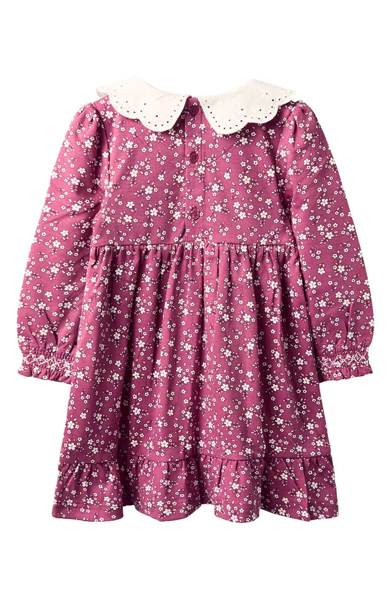 JOJO MAMAN BEBE Floral Smocked Dress, Alternate, color, Pink