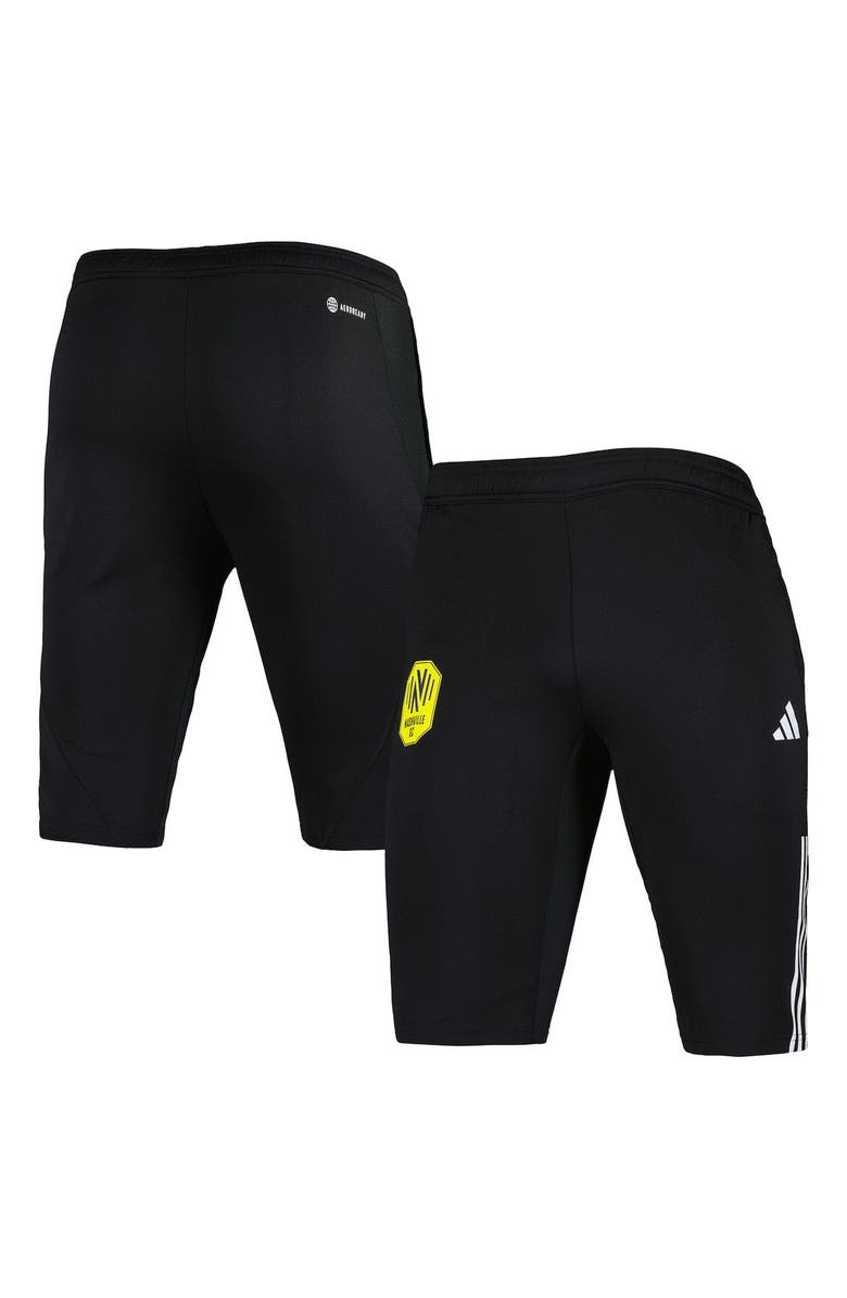 adidas Men's adidas Black Nashville SC 2023 On-Field Training AEROREADY Half Pants, Main, color, Black