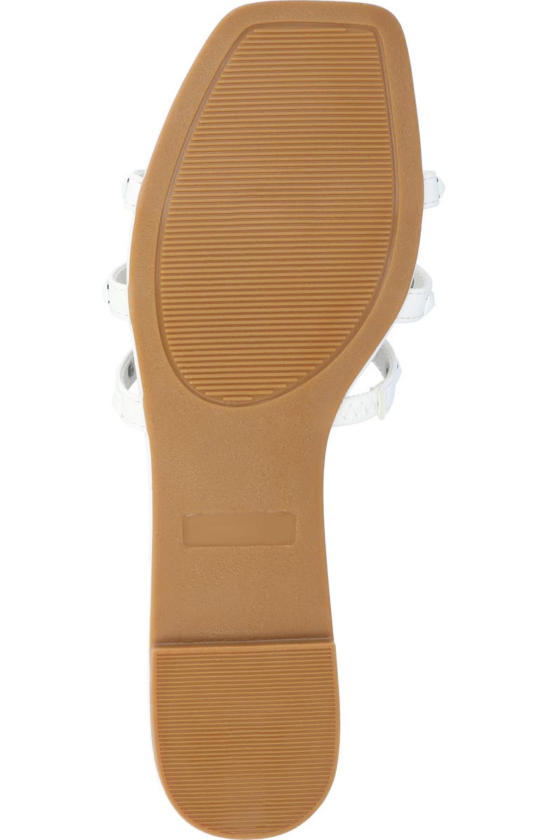 Journee Collection Camarie Sandal, Alternate, color, White