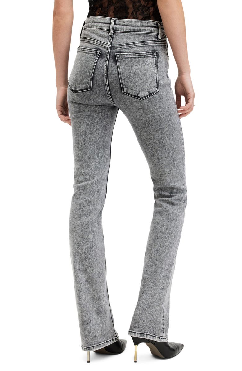 AllSaints Haldan Slim Bootcut Jeans, Alternate, color, Washed Grey