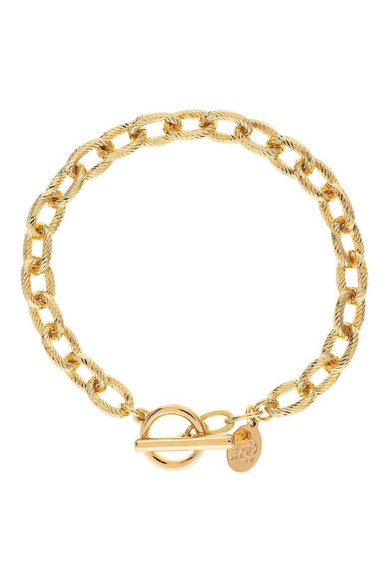 Toggle Chain Bracelet, Main, color, POLISHED