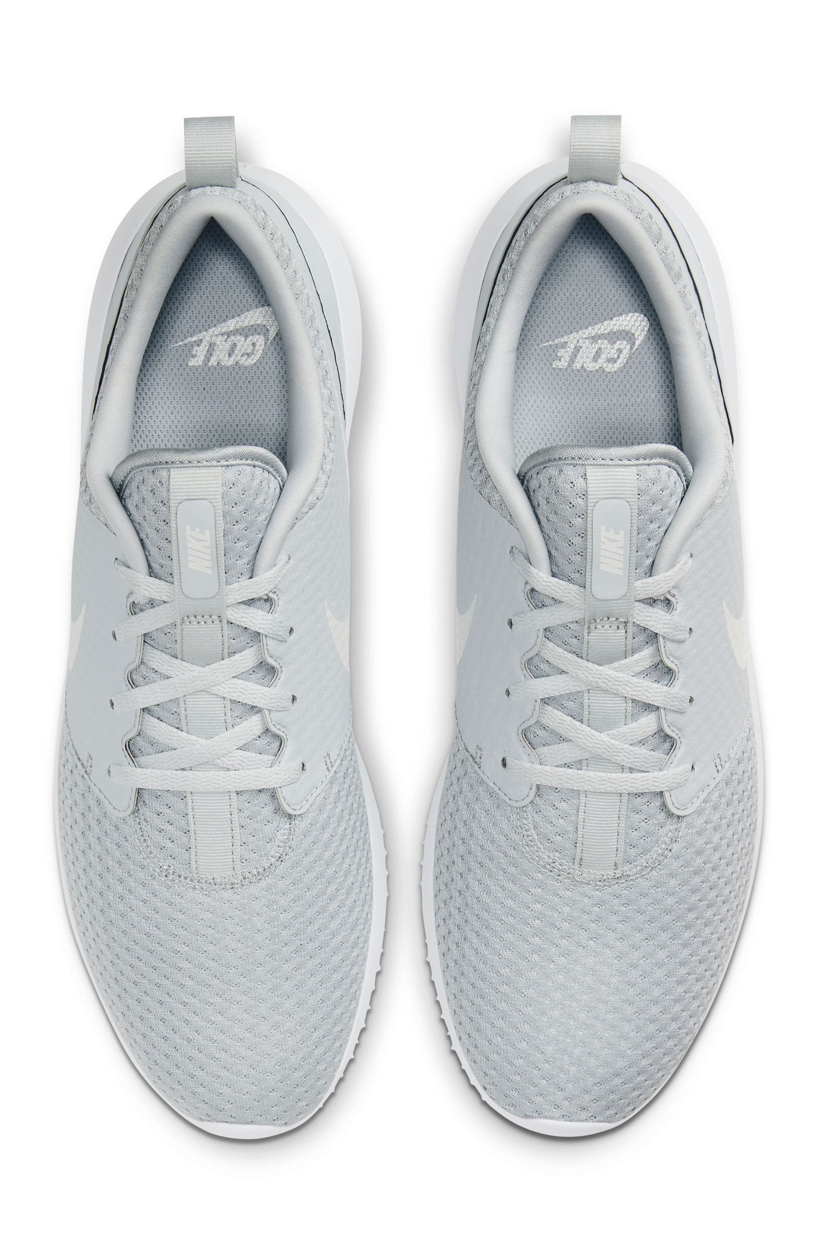 Roshe G Golf Shoe, Alternate, color, PLATINUM/ WHITE