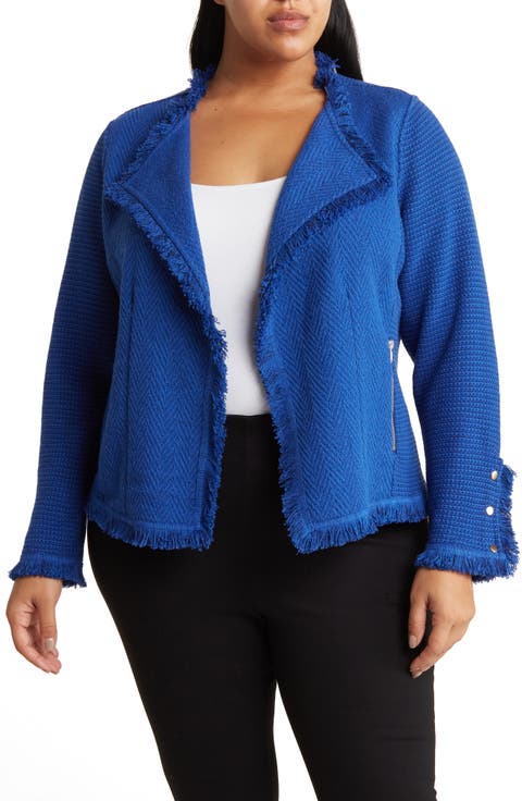 Fringe Mix Jacket (Regular, Petite & Plus)