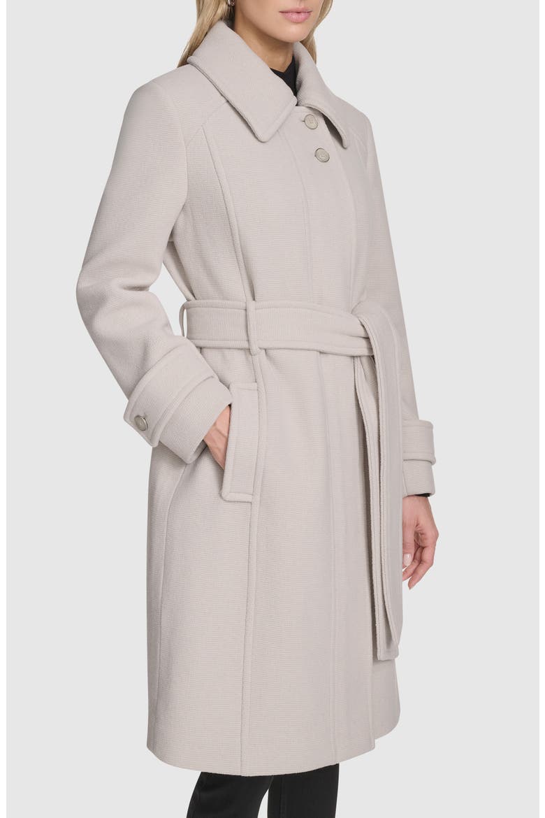 Lawley Wool Blend Belted Trench Coat, Alternate, color, PEARL