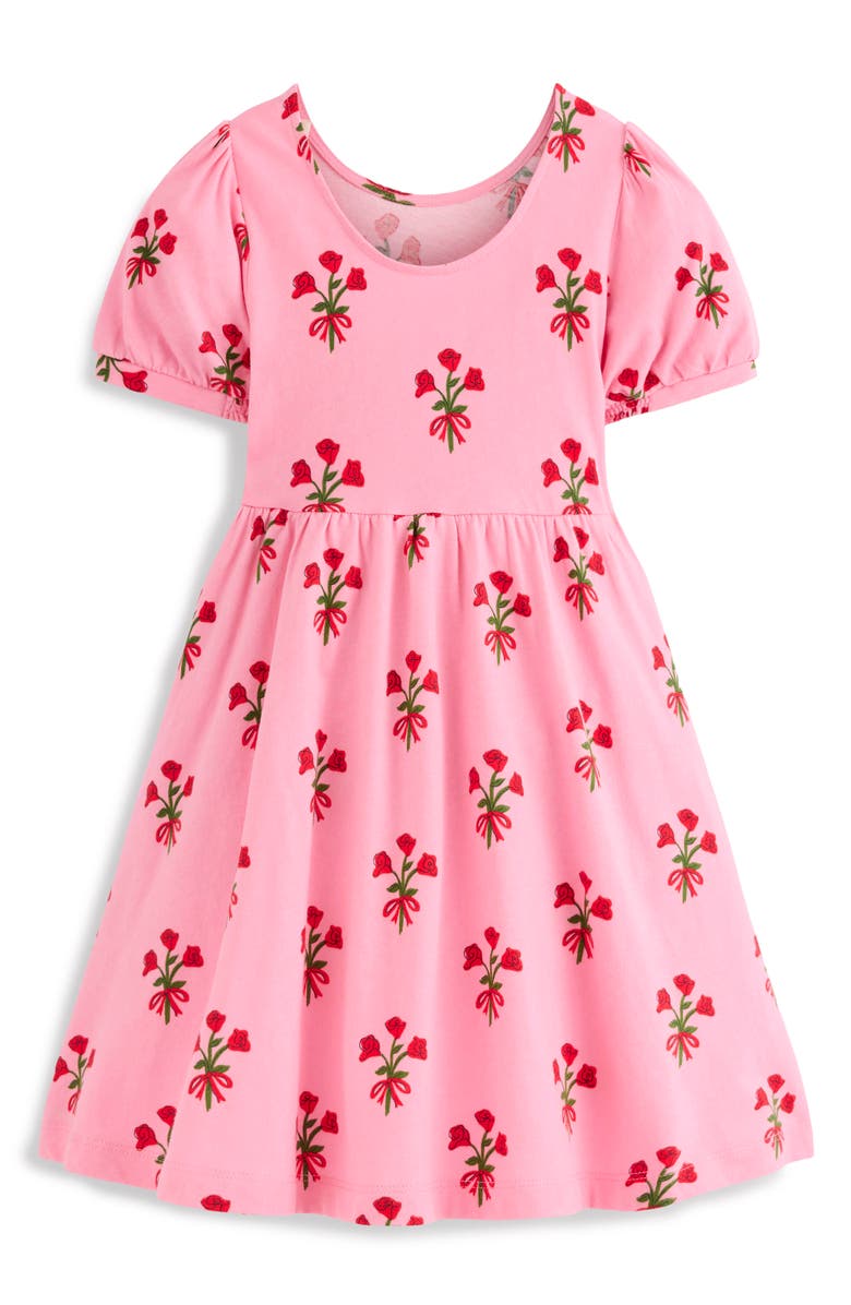 Mini Boden Ballerina Jersey Dress, Alternate, color, Bubblegum Pink Posey