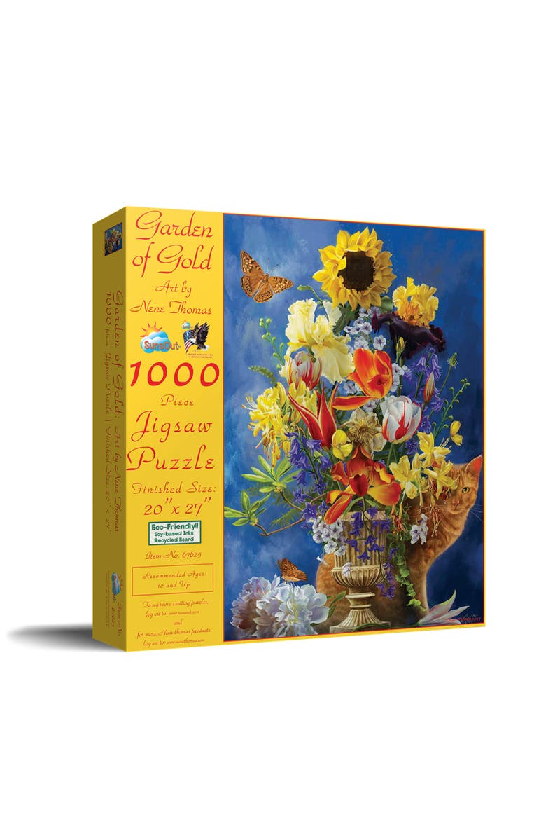 Sunsout Garden of Gold 1000 piece Jigsaw Puzzle for Adults, Main, color, Multicolor
