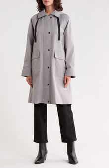 Hooded Long Raincoat