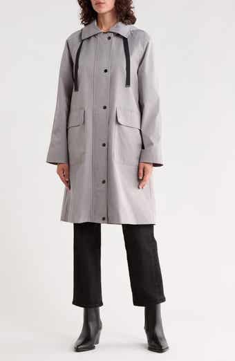 Hooded Long Raincoat