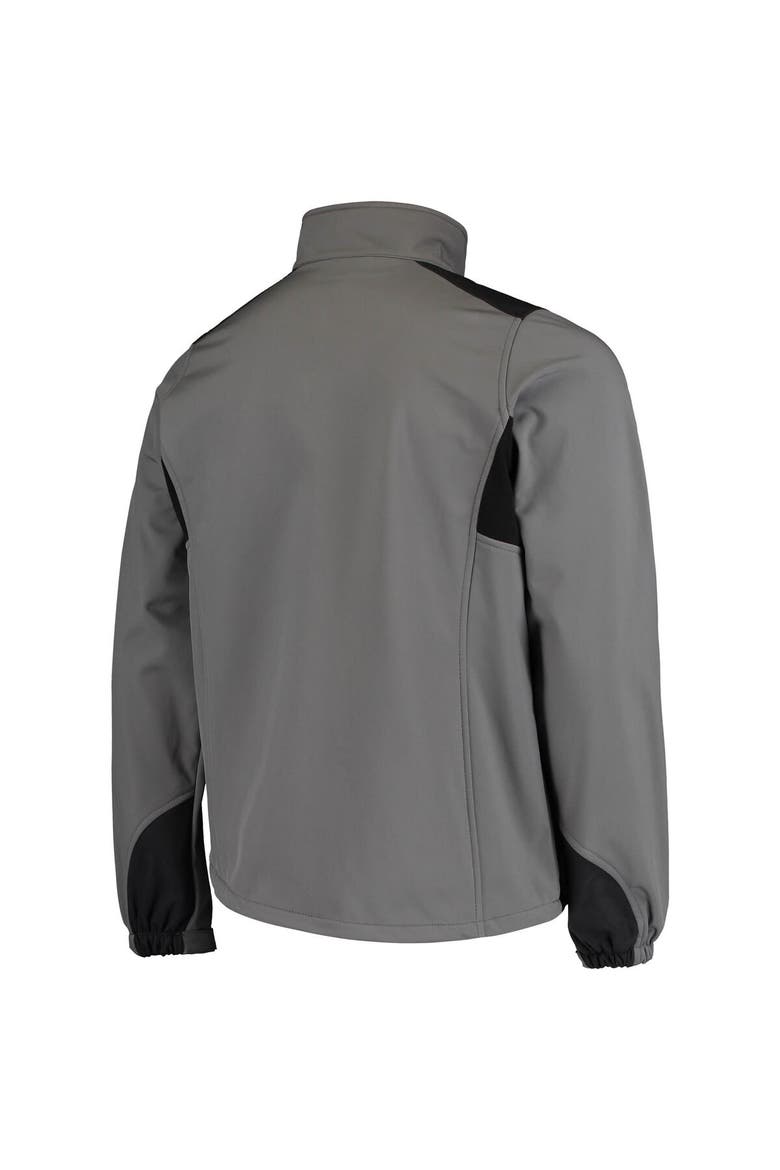 Men's Dunbrooke Charcoal Los Angeles Rams Circle Softshell Fleece Full-Zip Jacket, Alternate, color, Charcoal