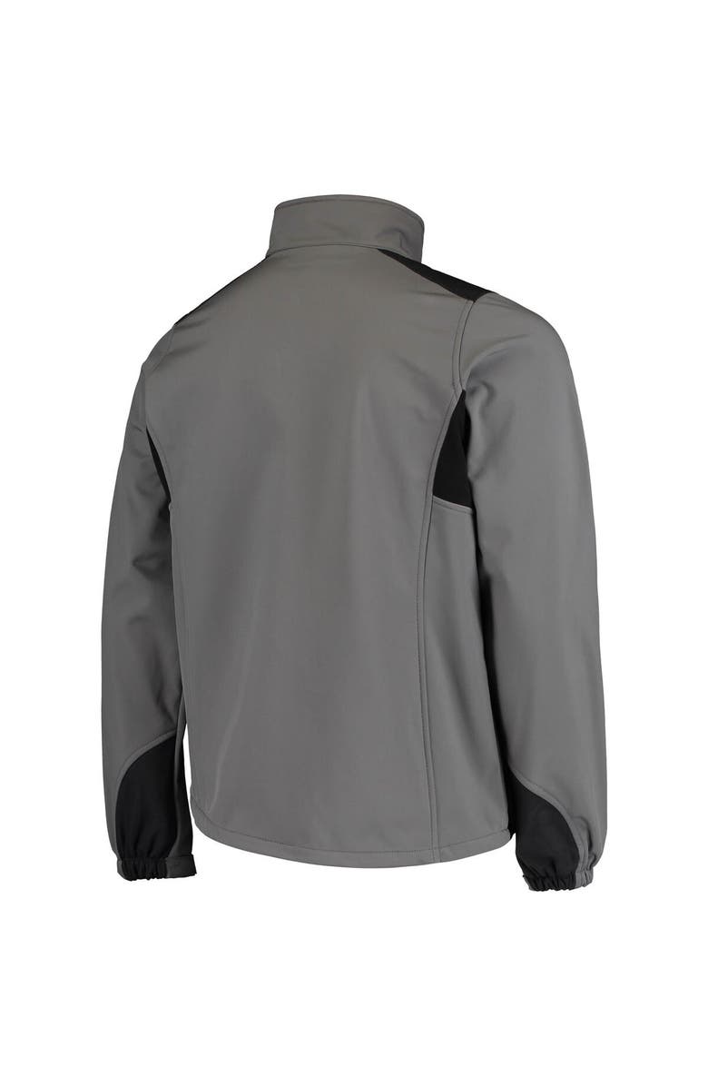 DUNBROOKE Men's Dunbrooke Charcoal Los Angeles Rams Circle Softshell Fleece Full-Zip Jacket, Alternate, color,