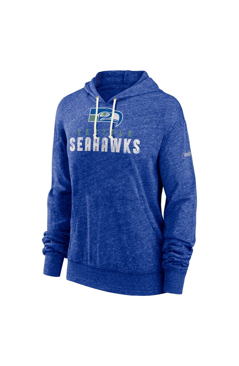 Nike Women's Nike  Royal Seattle Seahawks Rewind Gym Vintage Lighweight Pullover Hoodie, Alternate, color, 