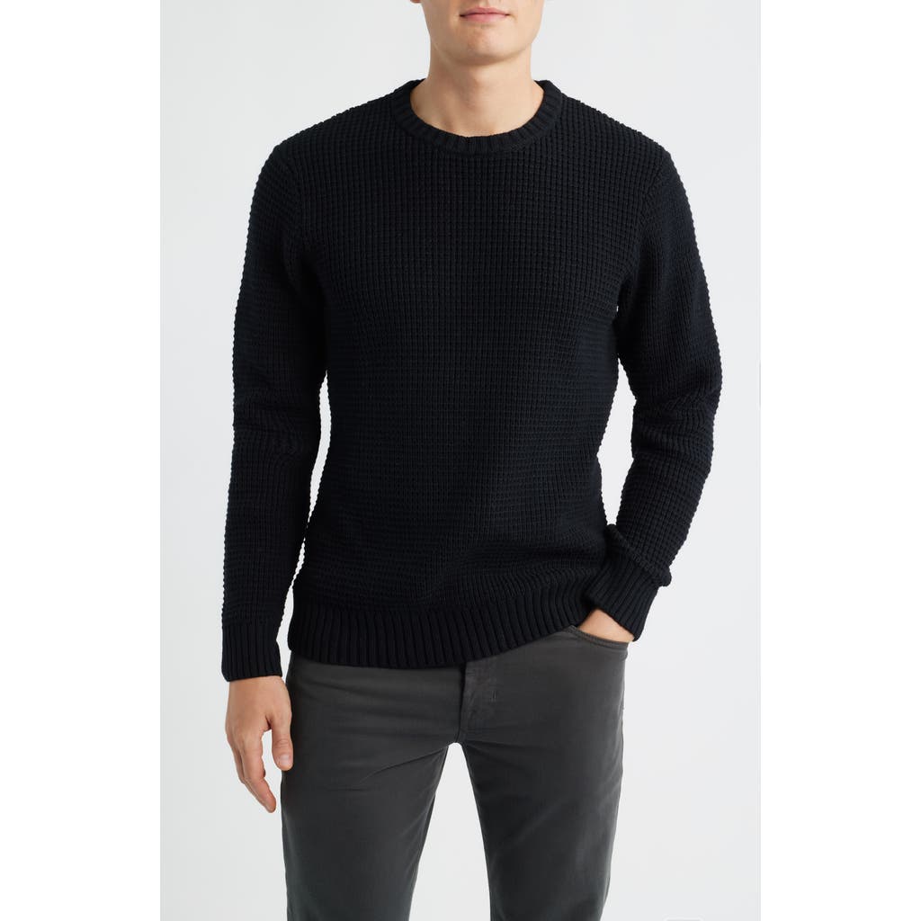 James Campbell Laggan Waffle Stitch Crewneck Sweater In Multi