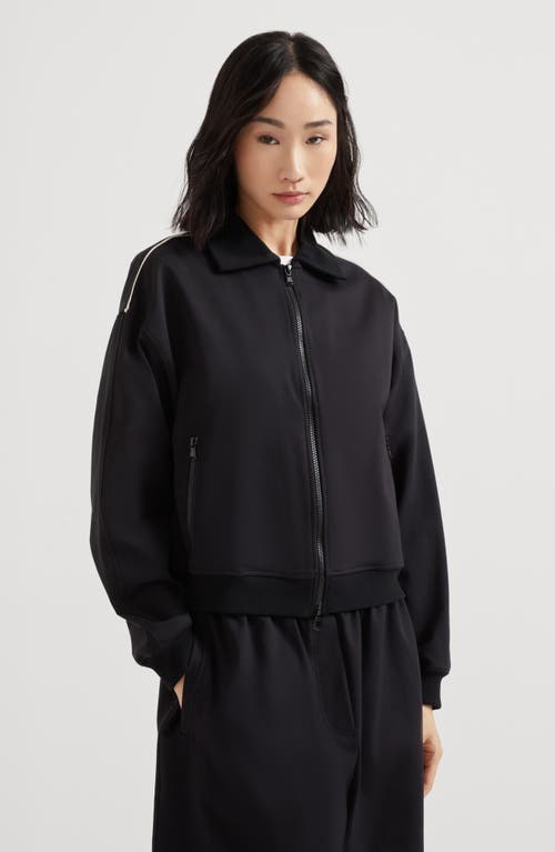 Brunello Cucinelli Women Sweatshirt With Embellishments In Black