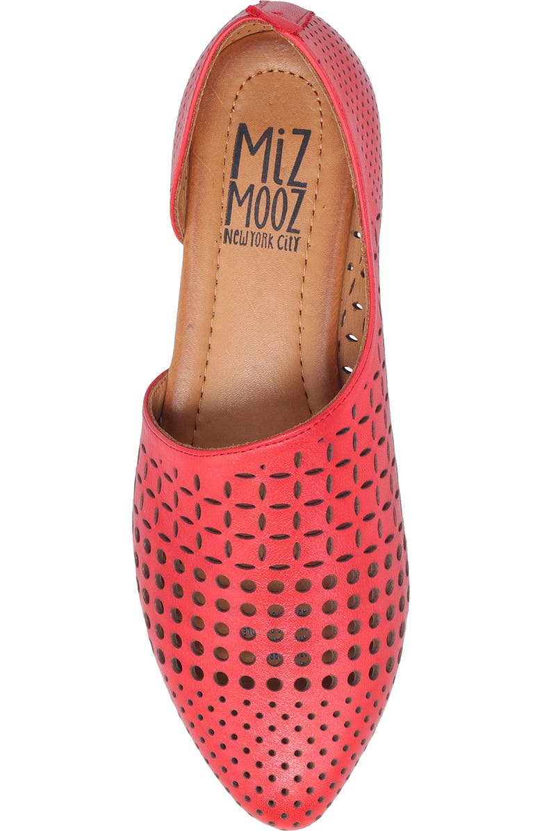 Miz Mooz Gwenna Half d'Orsay Flat, Alternate, color, Scarlet