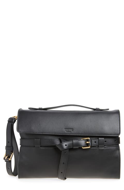 Tie Me Soft Leather Clutch