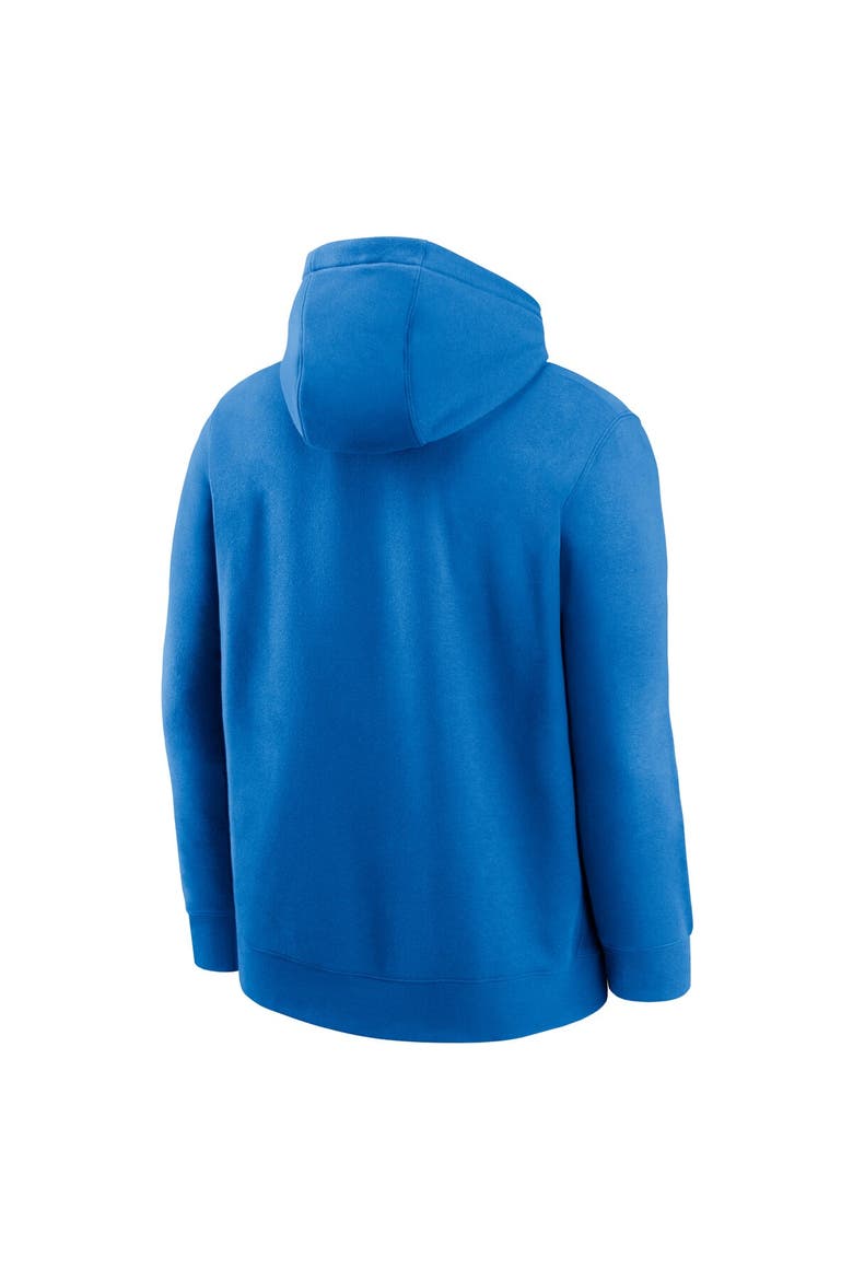Men's Nike Blue Detroit Lions Club Logo Pullover Hoodie, Alternate, color, Blue