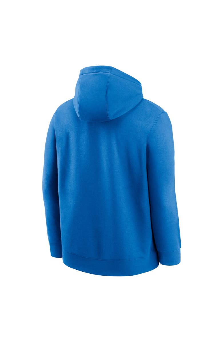Nike Men's Nike Blue Detroit Lions Club Logo Pullover Hoodie, Alternate, color, Blue