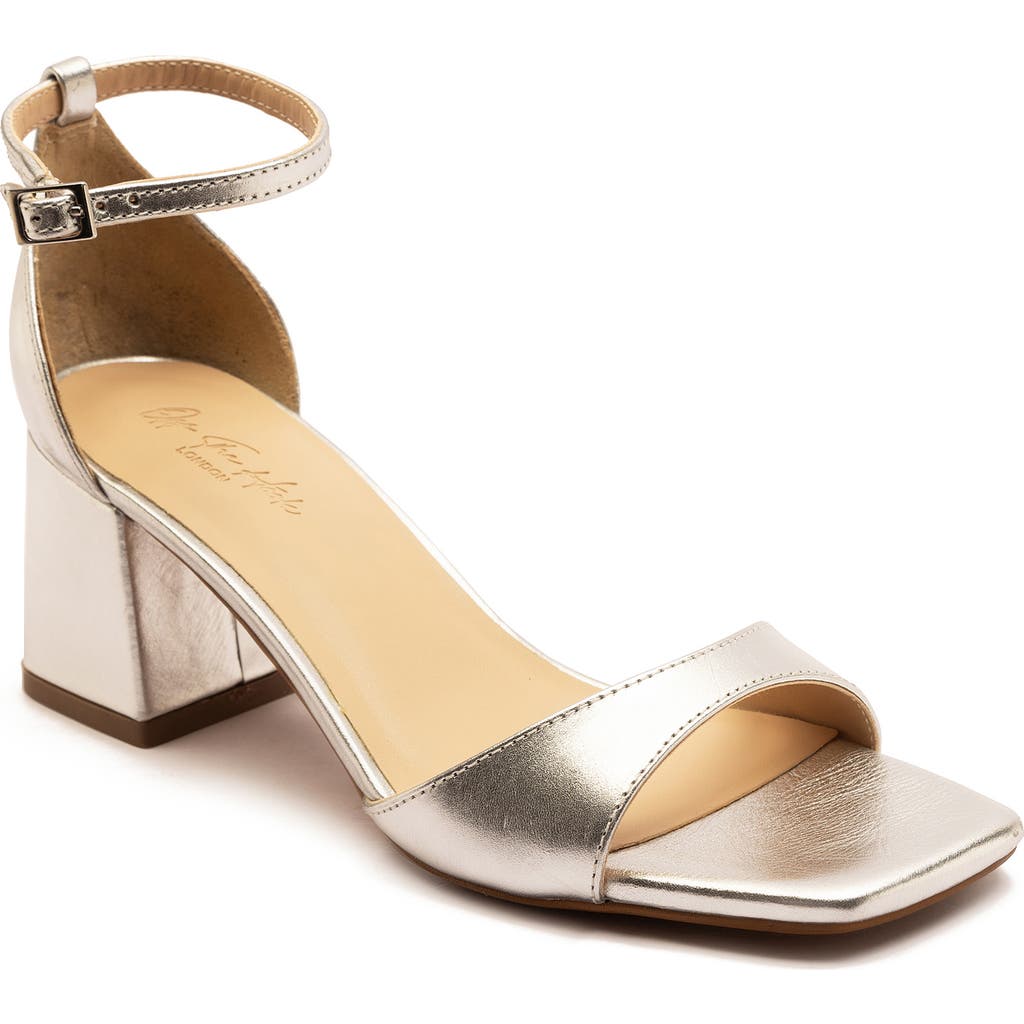 Off The Hook London Knightsbridge Block Heel Sandal In Brown