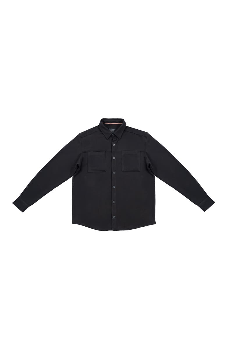 Heavyweight Shirt Jacket, Main, color, BLACK