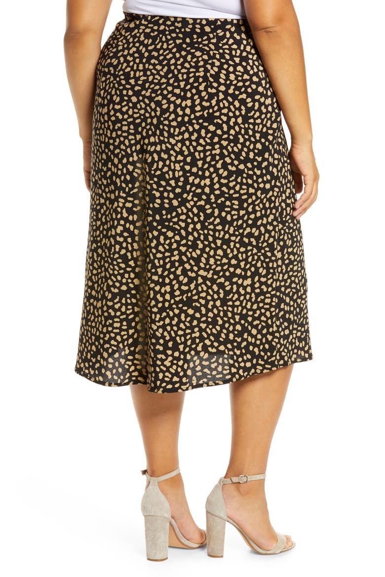 Midi Skirt, Alternate, color, BLACK MODERN SPOTS