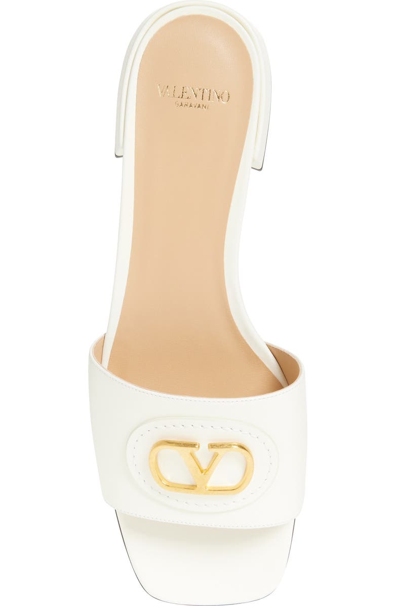 Valentino Garavani VLOGO Signature Slide Sandal, Alternate, color, Ivory