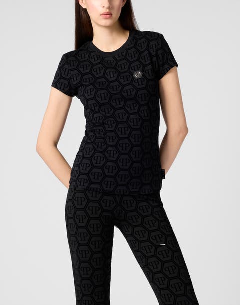 Sexy Pure Fit T-Shirt Jacquard Monogram Monogram Women