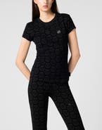 PHILIPP PLEIN Sexy Pure Fit T-Shirt Jacquard Monogram Monogram Women