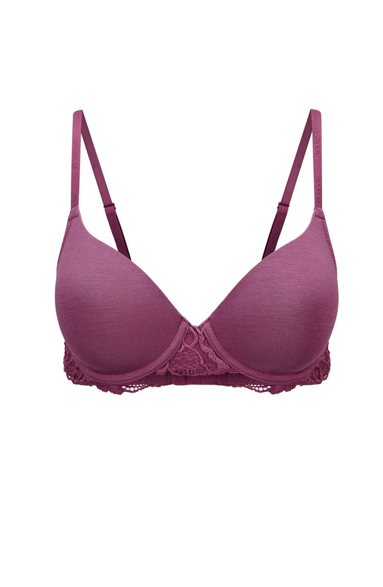 Adore Me Teagan Contour Full Coverage Bra, Alternate, color, Dark Purple