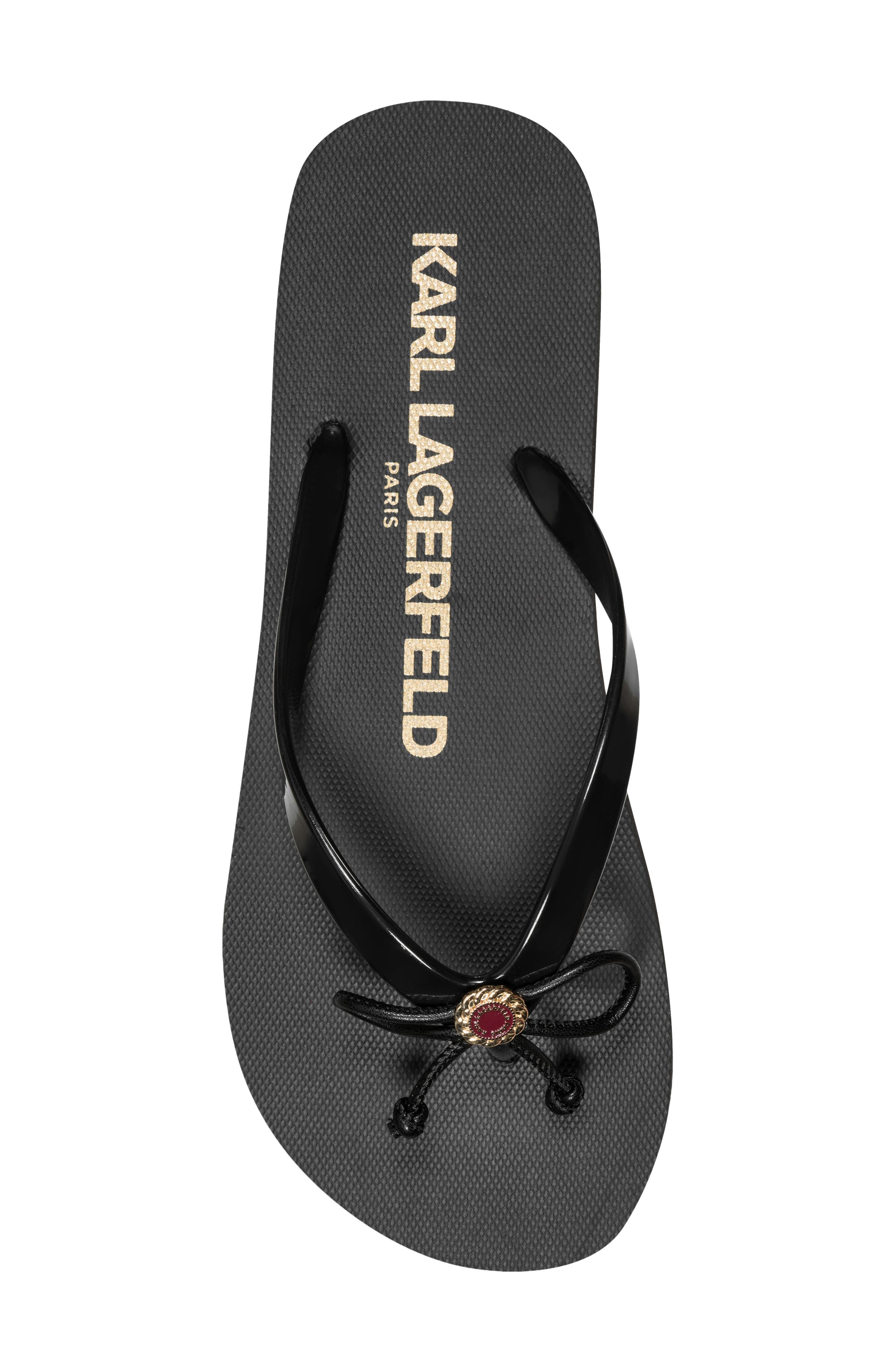 Zeni Flip Flop, Alternate, color, BLACK