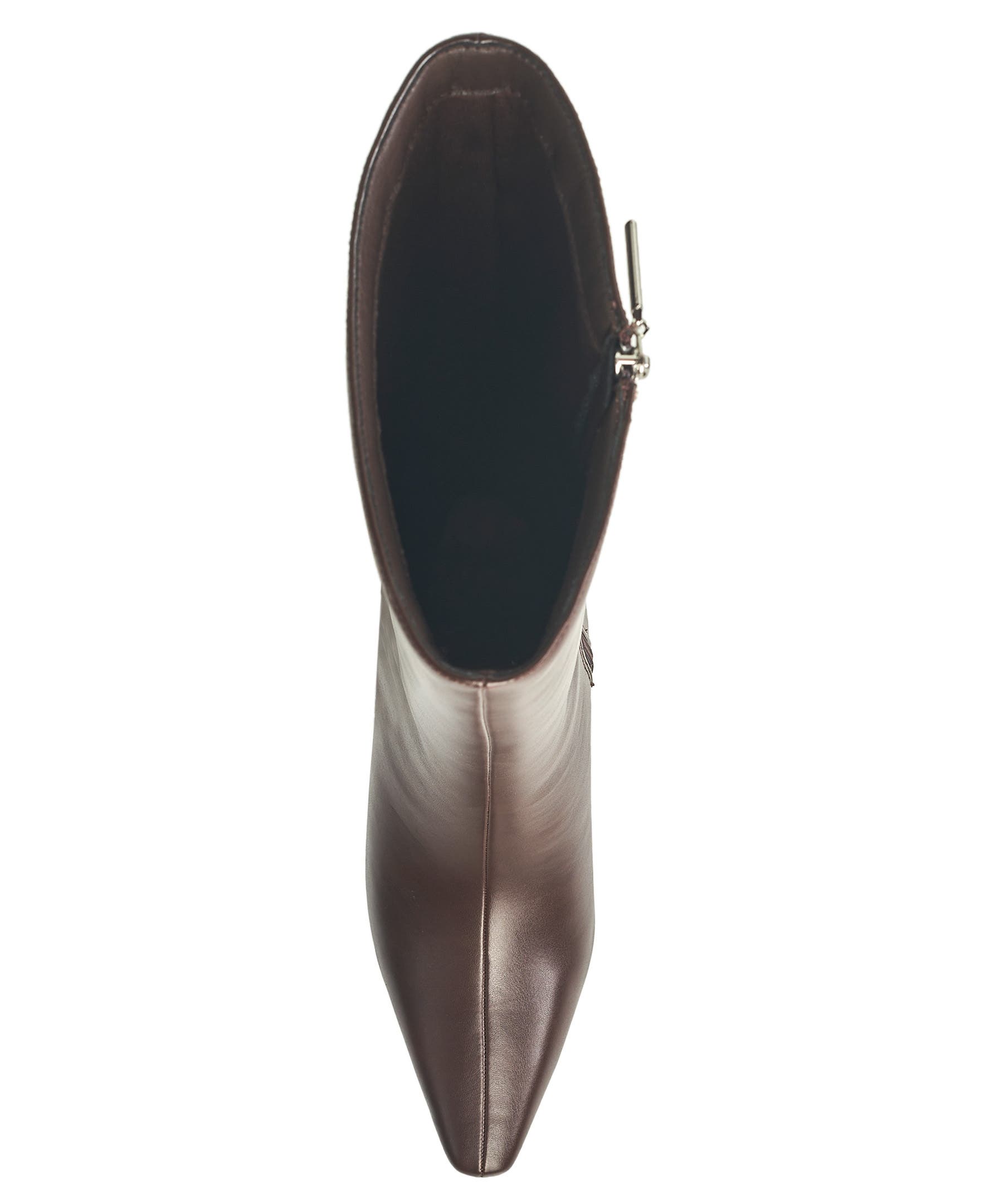 French Connection Womens Becky Kitten Heel Bootie, Alternate, color, Choco