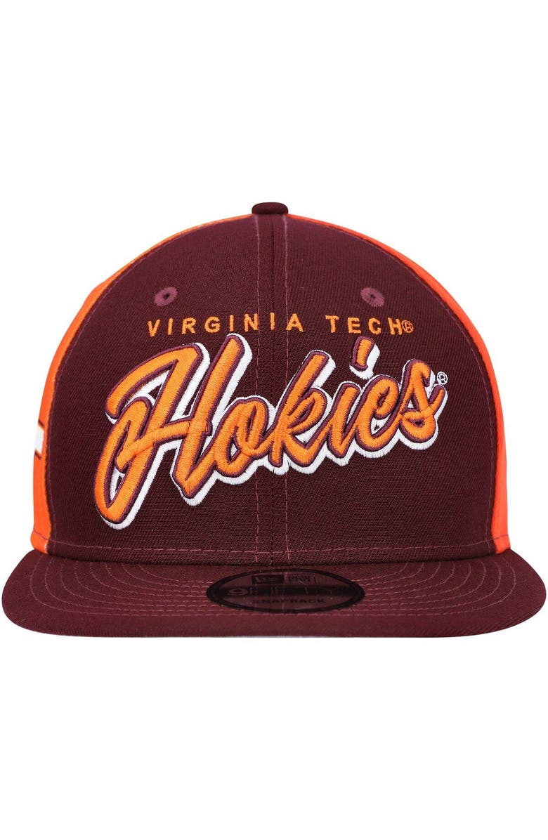 New Era Men's New Era Maroon Virginia Tech Hokies Outright 9FIFTY Snapback Hat, Alternate, color, Maroon